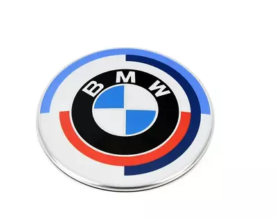 Genuine BMW 50 Years M Heritage Badge  82mm Hood Front Trunk Emblem Bonnet Logo • $35.59