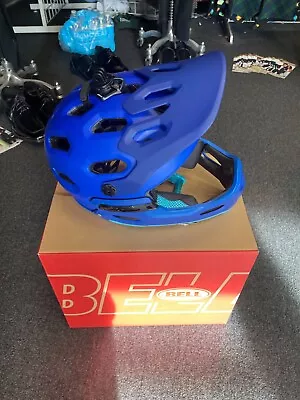 Bell Super 3R Mips Matte Blues Mountain Bike Helmet Large NWT • $15.50