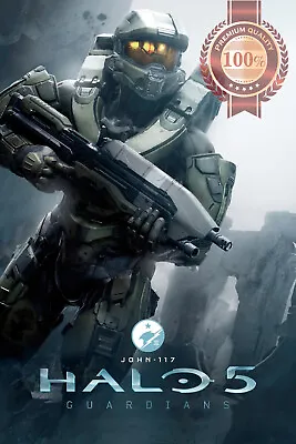 Halo 5 Guardians Master Chief Original Video Game Art Print Premium Poster • $119.95