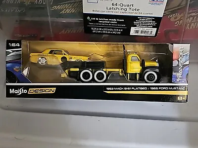 Miasto Transport 53 Mack Flatbed/65 Ford Mustang • $20