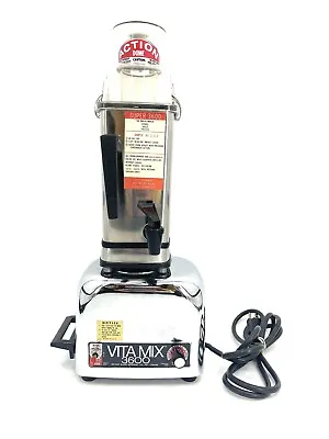 Vintage VITAMIX Super 3600 BLENDER Mixer Stainless Steel Pitcher Action Dome USA • $119.99