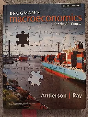 Krugman's Macroeconomics For The AP Course 3rd Ed. (Anderson And Ray) • $58.99