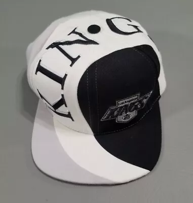 VINTAGE Los Ángeles Kings Mitchell Ness Hat Swirl Big Logo Snap Back Hockey NHL • $79.99