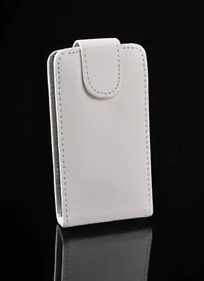 Wallet Flap Case Flip Box Cover Vertical Eco-Leather White • $10.13