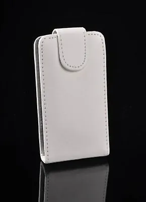 Wallet Flap Case Flip Box Cover Vertical Leatherette White • £8.10