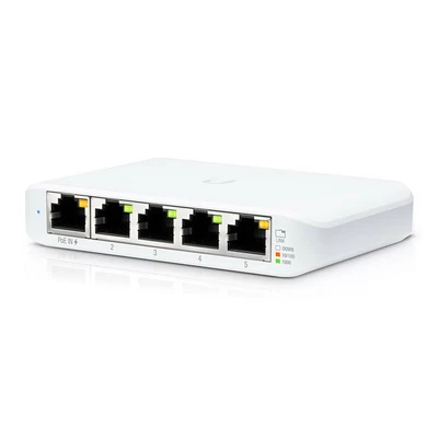 $80 • Buy Ubiquiti 5 Port 5V UniFi PoE Ports Managed Gigabit Ethernet Network Switch White
