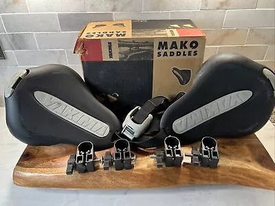 Set Of 2 Yakima Mako Saddles Canoe Kayak Mounts W/ Mounting Hardware & Straps • $40