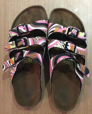 £26.99 • Buy BIRKENSTOCK Papillio Florida Size 8 UK Narrow Three-Strap Sandals