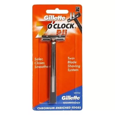 Gillette 7 O'Clock Trac II Razor Handle Clean Shaving With Smooth For Men • £8.41