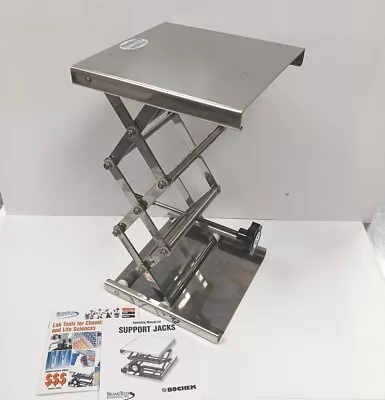 Brand Tech Laboratory Lift Jack Stand 8  X 8  16  Lift  Stainless Steel • $89.79