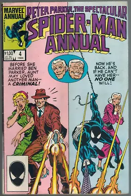 The Spectacular Spider-Man Annual 4  Black Cat & Costume  Fine 1984 Marvel Comic • $3.95