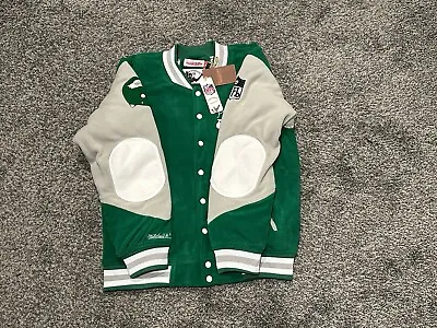 NWT Princess Diana Lady Di Philadelphia Eagles Mitchell & Ness Jacket Coat XL • $159.99