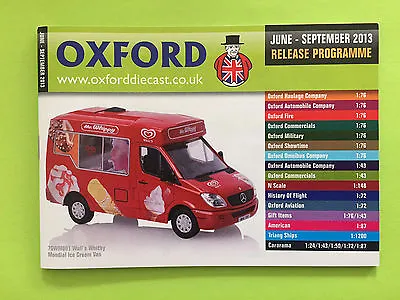 £4.99 • Buy Oxford Diecast Catalogue (Jun 2013 - Sept 2013) Mint Condition
