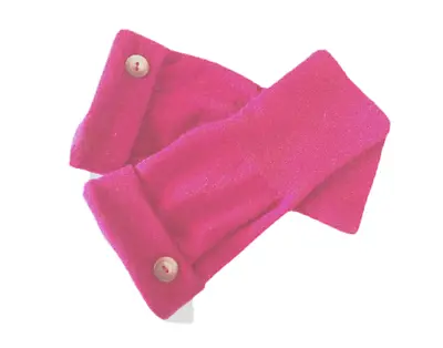 $28.49 • Buy Fingerless Gloves Pink 100% Merino Wool One Size S M L Mittens Arm Warmers Cuffs