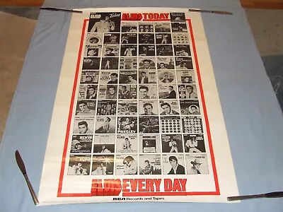 1975 Elvis Today/Elvis Every Day RCA Records & Tapes   Store Promo  Poster • $49.99