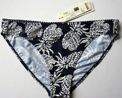 Blue Hipster Bikini Bottoms Size 16 Esprit Tampa Beach Mini Pineapple • £8.09