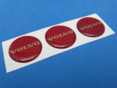 Volvo Logo Domed Decal Emblem Sticker Set Of Three #050 • $15.98