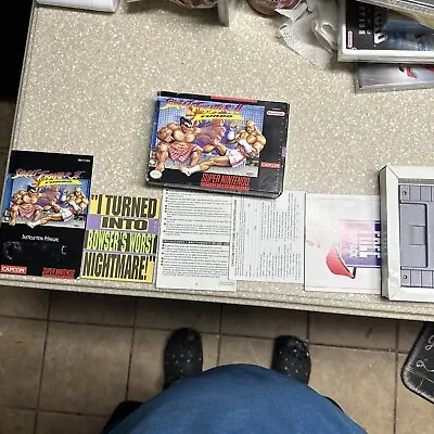 Street Fighter II Turbo (Nintendo SNES 1993) Complete CIB - All Inserts Include • $74.98