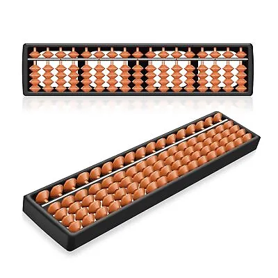 Soroban Abacus For Adults & Kids - Plastic 11-inch 5 Beads 17 Rod Soroban Abacus • $12.99