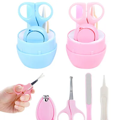 Baby Manicure Set Nail Clipper Scissor Nose Cleaner For Newborn Infant Toddler • £6.24