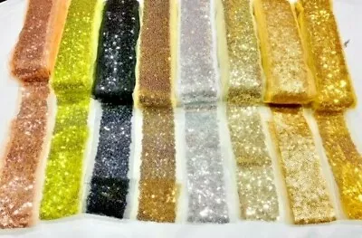 Sequin Trimming Ribbon Haberdashery Lace Net Fabric 2''wide Approx • £2.99