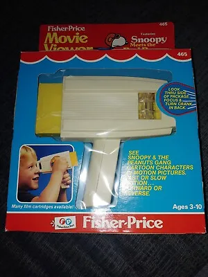 Vintage 1982 Fisher Price Movie Viewer Brand New In Box Snoopy Meets Red Baron • $189.99