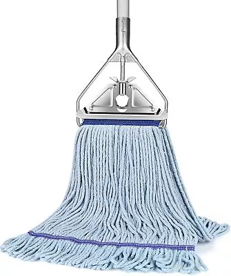 String Mop Heavy Duty Floor Cleaning Industrial Commercial Mop 59Inch Mop Handle • $28.95