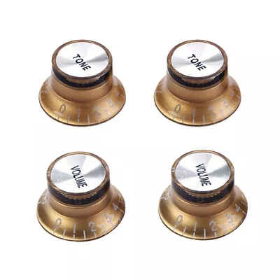 4Pcs Electric Guitar Top Hat Knob Volume Controller Parts For Gibson-Les Paul AU • $15.65