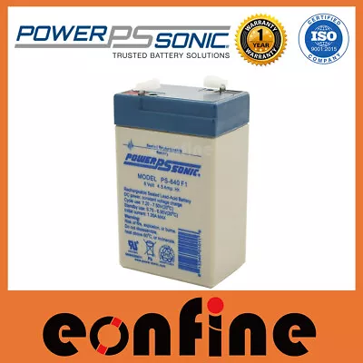 Power Sonic Sealed Lead Acid Battery 6V 4.5Ah Fit CP0660 DG6-5 DJW6-4.5 ELB06042 • $32.69
