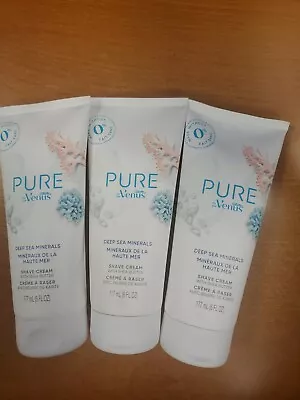 3 Pack: Pure Deep Sea Minerals Shave Cream With Shea Butter 6 Oz Ea.  E4E • $17.99