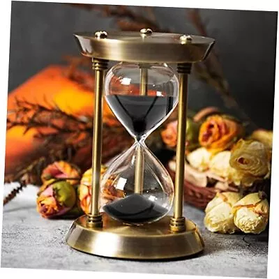 60 Minute Hourglass Sand Timer With Metal Frame Bronze Big Size Black 60min • $49.91