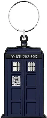 Doctor Who Keychain The Tardis Police Box Public Call Rubber Keyring Key Ring • £3.99