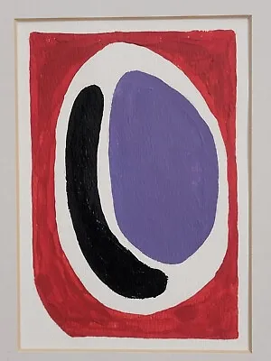 Vintage 1960's ABSTRACT PAINTING 9x11 (JULES OLITSKI The Price Patutszky-STYLE) • $75