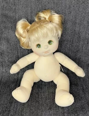 Vintage Mattel My Child Doll 1985 Blonde Hair Green Eyes Pig Tails No Clothes • $50