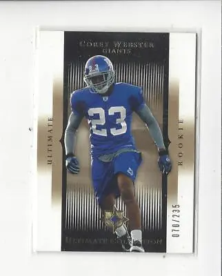 2005 Ultimate Collection Football Rookie Card RC Singles Xxx/235 - You Choose • $3.33