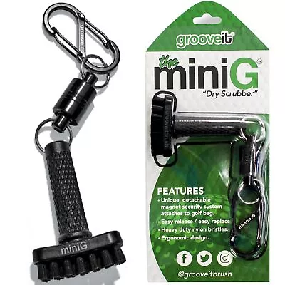 Grooveit MiniG The Dry Scrubber - Mini Golf Club Brush - Mini Black • $27.64