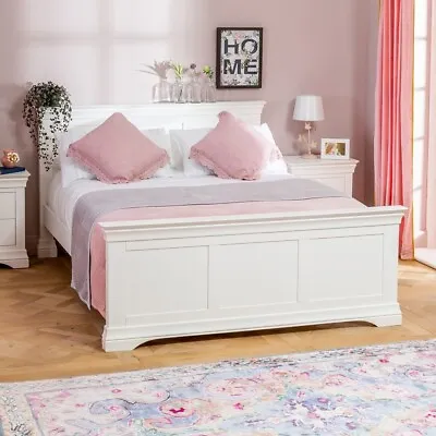£245 • Buy Wilmslow White Painted 5ft King Size Bed-SLIGHT SECONDS-WLM05-F340