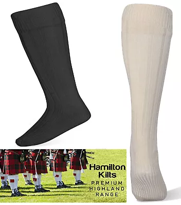 Kilt Socks Mens Kilt Socks Scottish Highland Wear Kilt Socks • £9.49