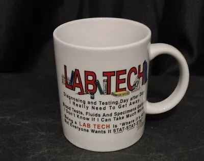 Lab Tech Coffee Mug VTG Cup Drink Stat Diagnosing Testing • $18.50