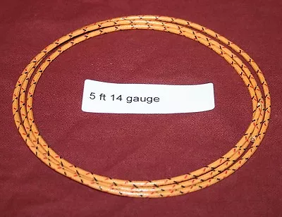 5 Ft 14 Ga Primary Orange Wire Hit & Miss Gas Engine Motor Spark Buzz Coil • $12.74