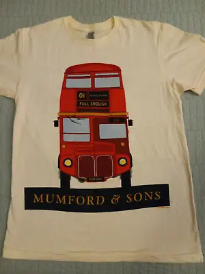 Unisex Small Next Level Cream 2013 Mumford And Sons Tour Graphic Band T Shirt • $15