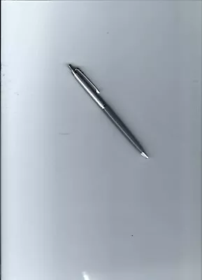 Vtg. Pape RMate Capri Gray & Chrome Double Heart Ball Point Pen-1950's-No Refill • $10