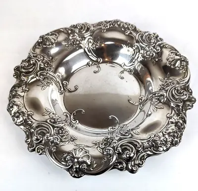 Gorham MELROSE Sterling Silver 11.5  Centerpiece Fruit Bowl Nouveau Floral 818 • $850