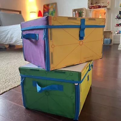 Magna-Tiles Interactive Storage Bin And Play Mat X2 • $10