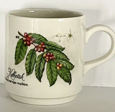 VTG. VILLEROY & BOCH COFFEE/TEA CUP/MUG ~ KOFFIETAK (ARABICA) Met Rijpe Vruchten • $9.90