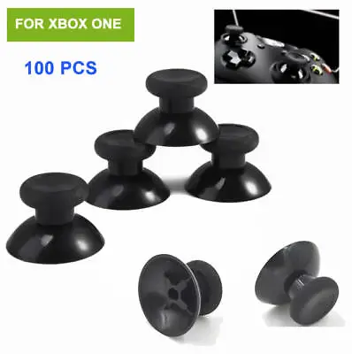 50 Pairs X Black Analog Thumbstick Joystick Button Cap For XBOX ONE Controller • $21.47
