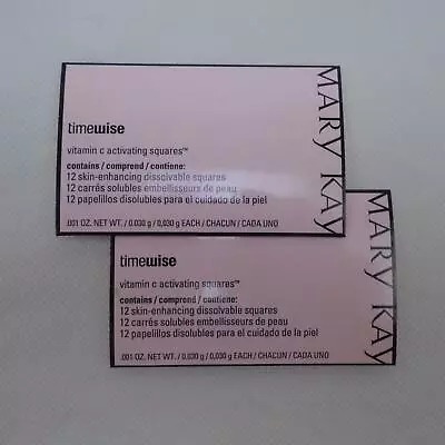 MARY KAY TIMEWSE VITAMIN C ACTIVATING SQUARES LOT 24ct 118856 NEW FREE SHIP B24 • $14.39