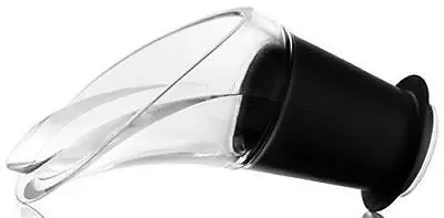 $14.79 • Buy Vacu Vin Crystal Wine Server Set Of 2 - Black