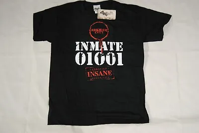 Batman Arkham City Inmate 01001 Certified Insane T Shirt New Official Joker Rare • £7.99