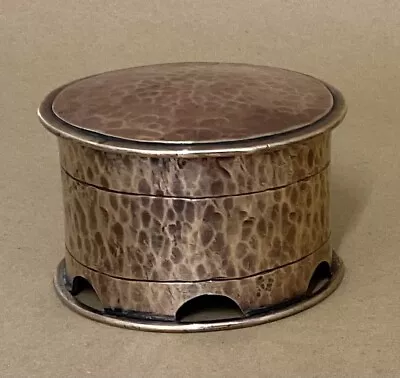 £48 • Buy Antique Arts And Crafts Movement Planished  Copper Trinket Box C1900